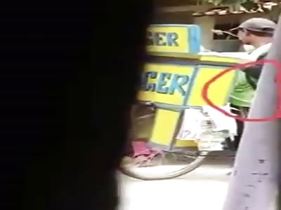 Pervert ice cream hawker masturbates in front of small kids 