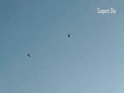 Sphere UFO Circled by Helicopter