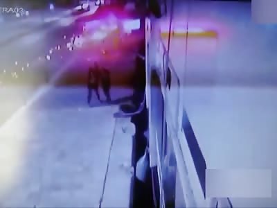 Car accident caught on CCTV (two angles)