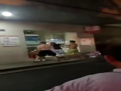 Meat Cleaver Takes a Piece of Skull