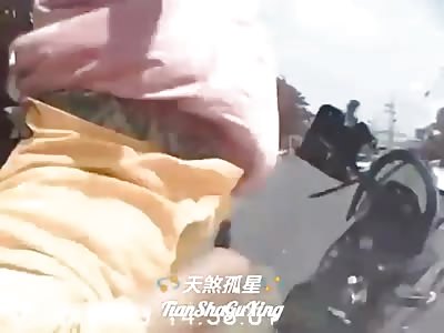 No Helmet Can Handle a Head-on Collision Like This  