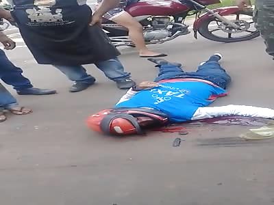 Truck hit biker