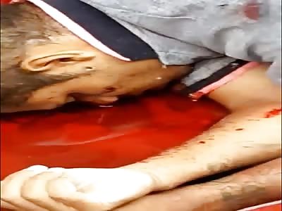 man shot dead in the rain