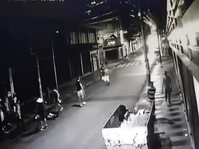 boy attacked by a group of cowards