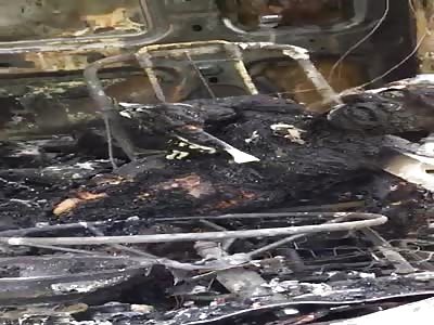 man dies charred in accident