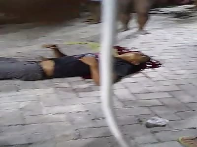 Man blooding after gets shots 