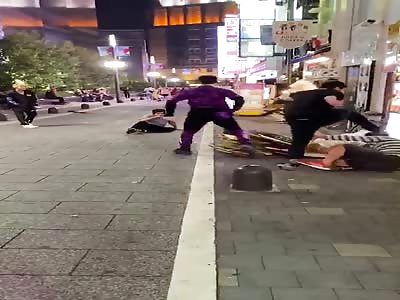 Nerd fight in Shibuya.