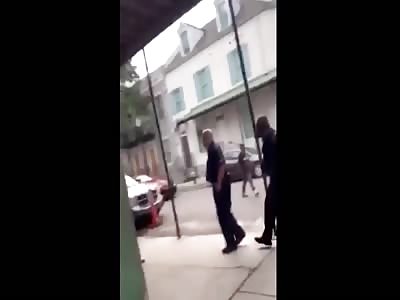 Officer Beat While Partner Watches