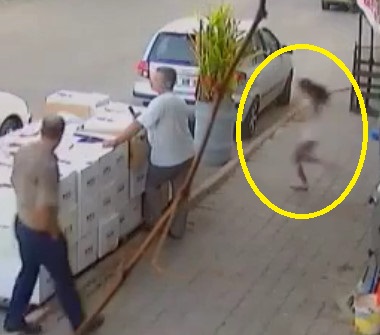 Girl Crossing Street Survives Brutal Hit