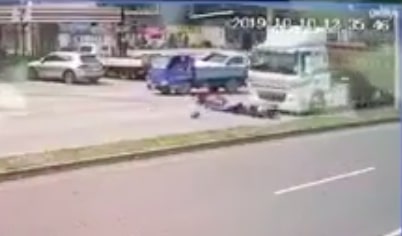 Bikers Flattened by Semi