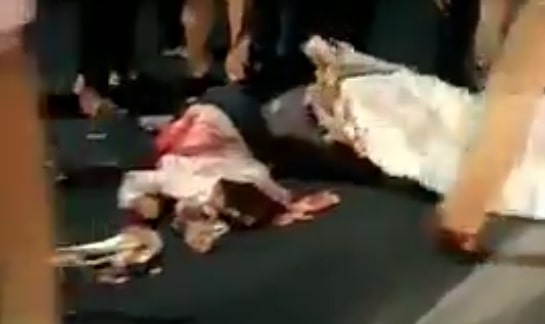 Nice Trail of Brains After Road Accident