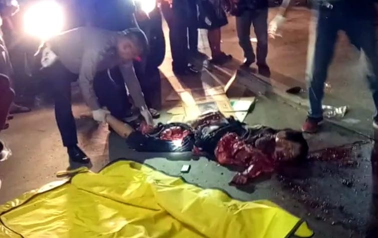 Man Flattened in Road Accident