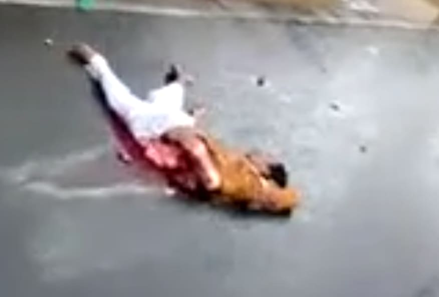 Man Nearly Ripped in Half By Lorry (A Tractor Trailer)