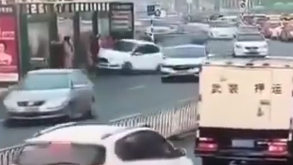 Bystanders Get a Nice Surprise at the Bus Stop