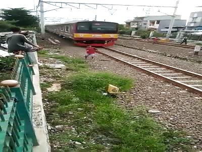 Train Destroys Reckless Kid