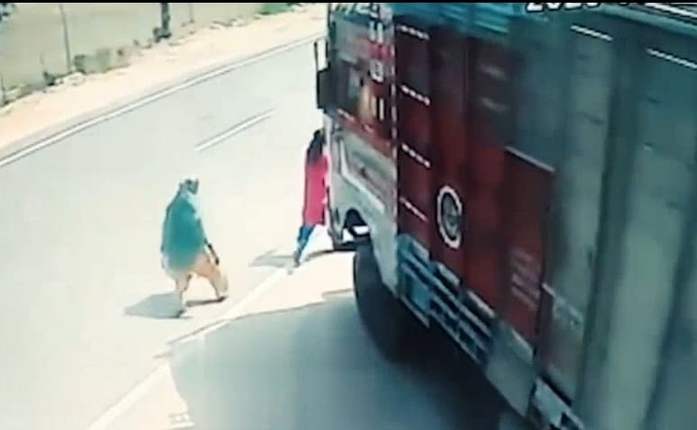 Chick Ran Over by Dump Truck