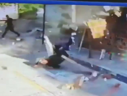 Construction Worker Takes a Nice Fall