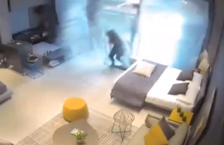 Shockwave Sends Woman Flying