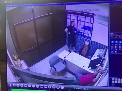 Ceiling Collapses, Crushing Men in Office