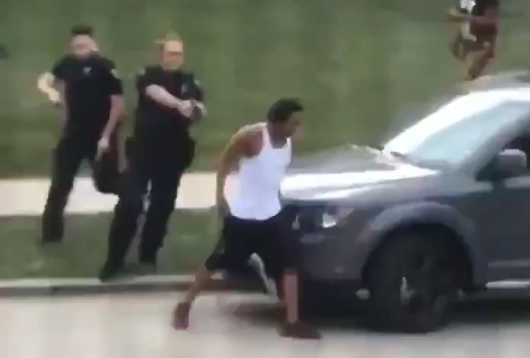 Non-Compliant Man Shot in the Back by Police