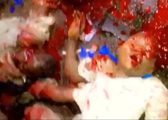 Straight Carnage on Nigerian Roadway (Two Angles)