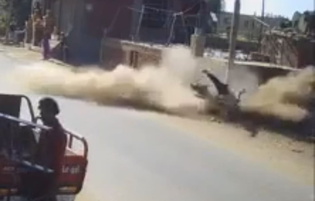 Biker Hugs His Favorite Pole