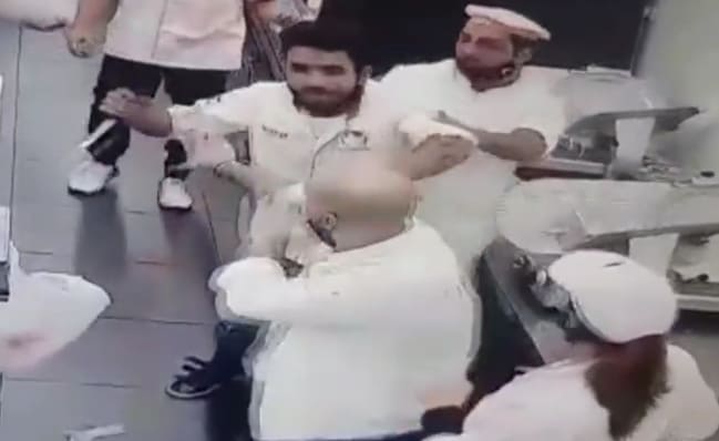 Lunatic Attacks Co-Workers at Butcher Shop