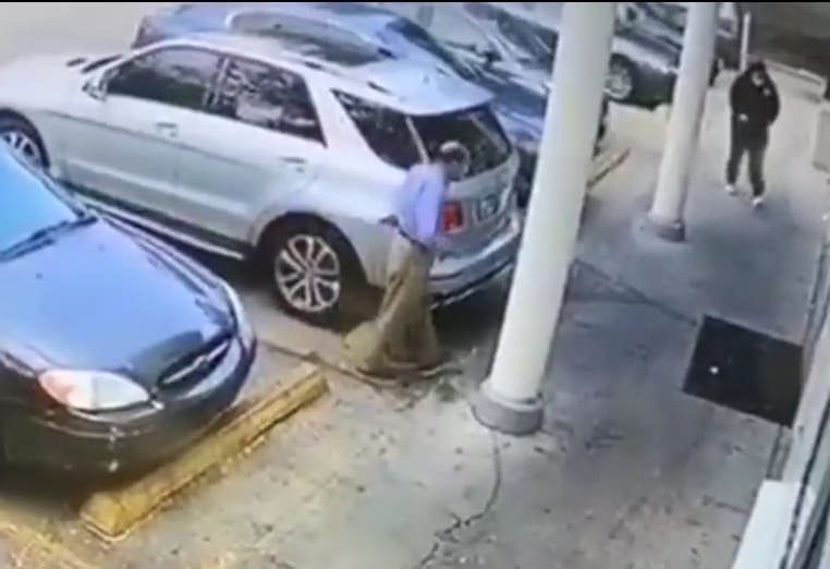 Gas Station Owner Struck by Stray Bullet