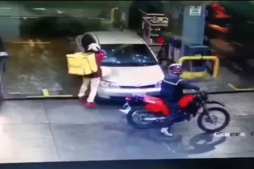 Lit Up At The Gas Station