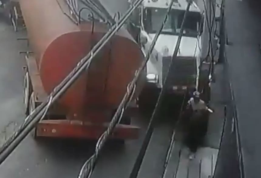 Poor Dude Gets Crushed...