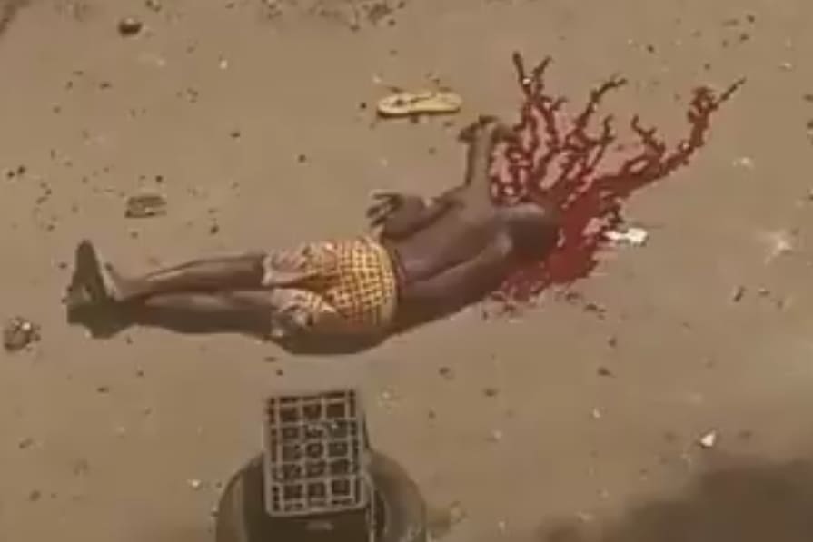 Rioter Takes a Bullet to the Head