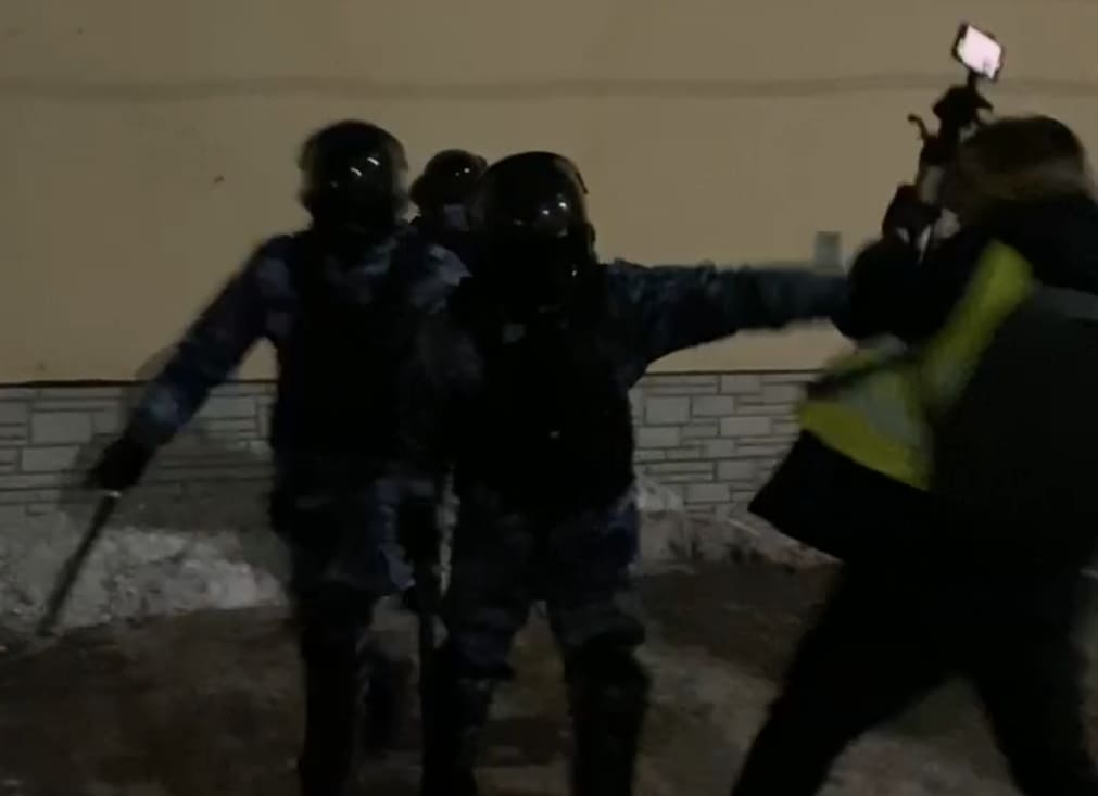 Journalist Rocked with a Baton