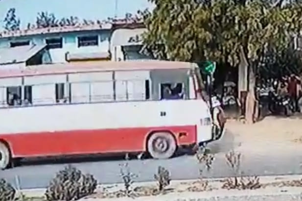 Dude Hit and Dragged Under Bus