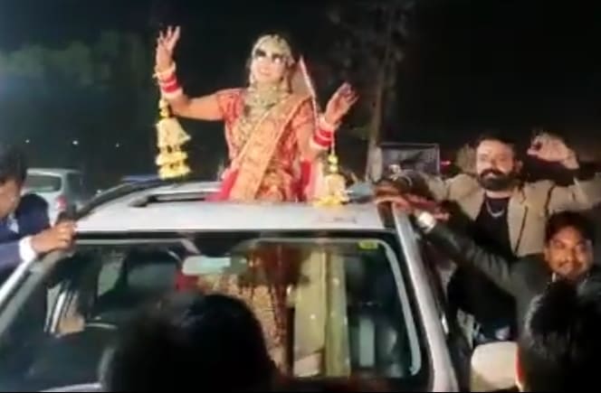 Wedding Celebration Suddenly Interrupted (Another Angle)