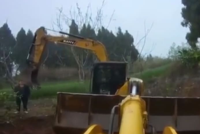 Worker KO'd By Excavator 