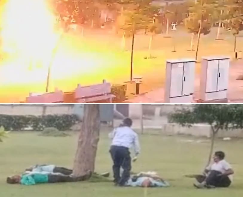 Dudes Get Zapped by Lightning