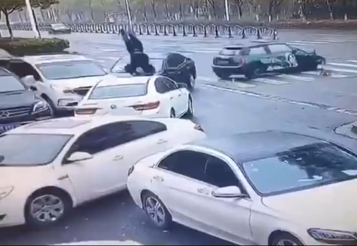 Man Ragdolled After Collision 