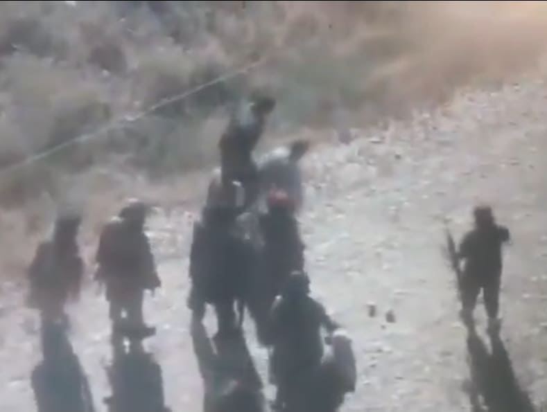 Drone Captures Civilians Being Executed