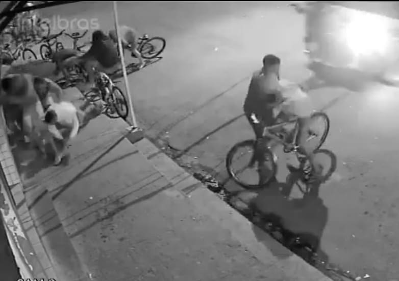 Motorcycle Hitman Unloads on Bar Crowd