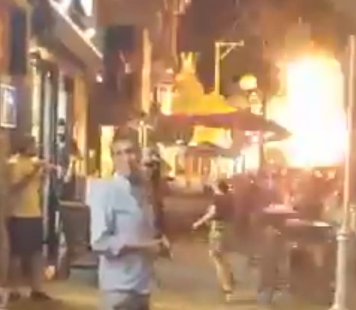 Moment Hamas Rocket Hits Bus 