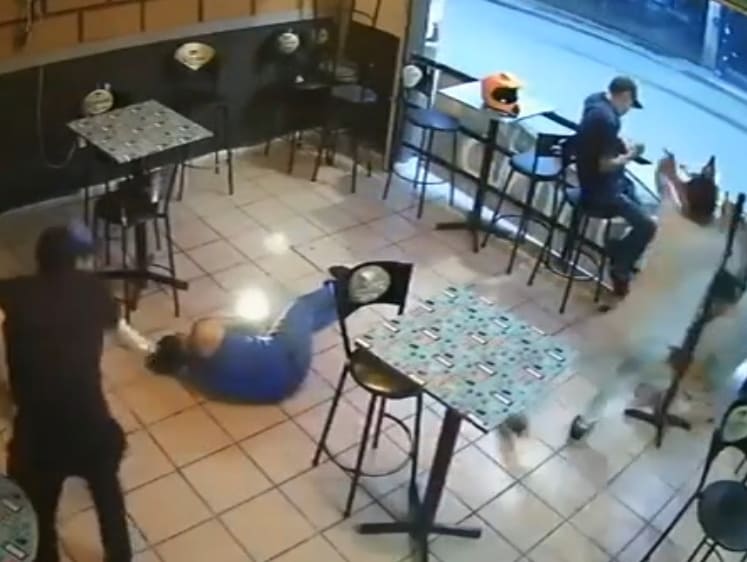 Drinks at a Bar Suddenly Interrupted