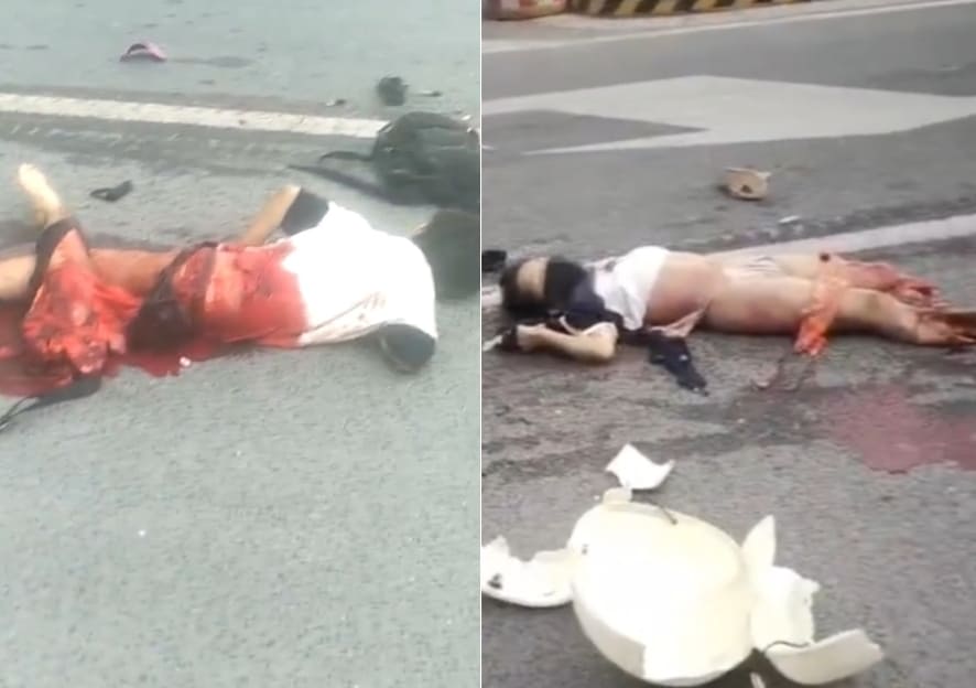 Crowd Watches Couple In Agony