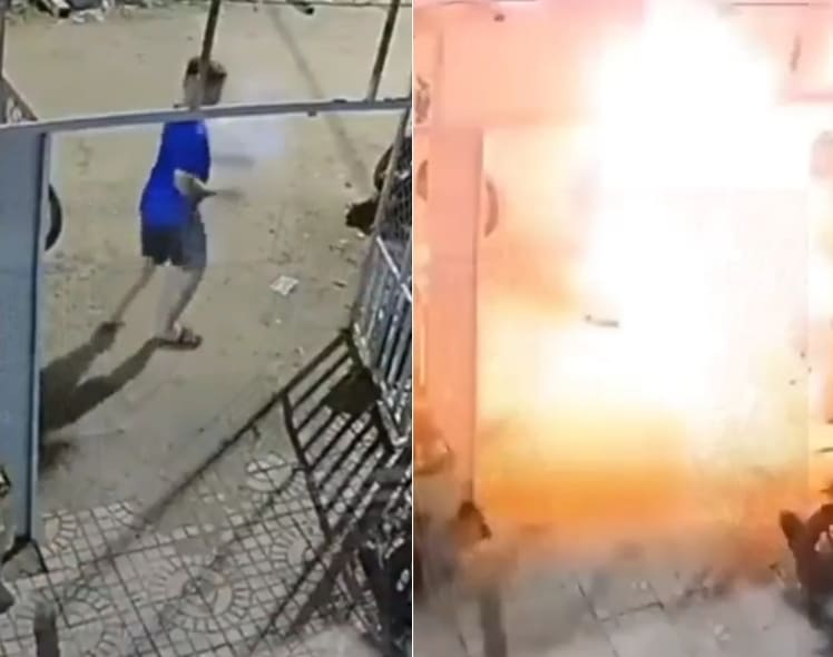 Genius Blows His Fingers Off With Fireworks