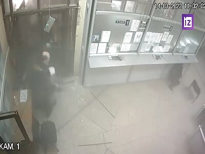 Aftermath After Tochka-U Missile Shot Down In Donetsk (More Footage)