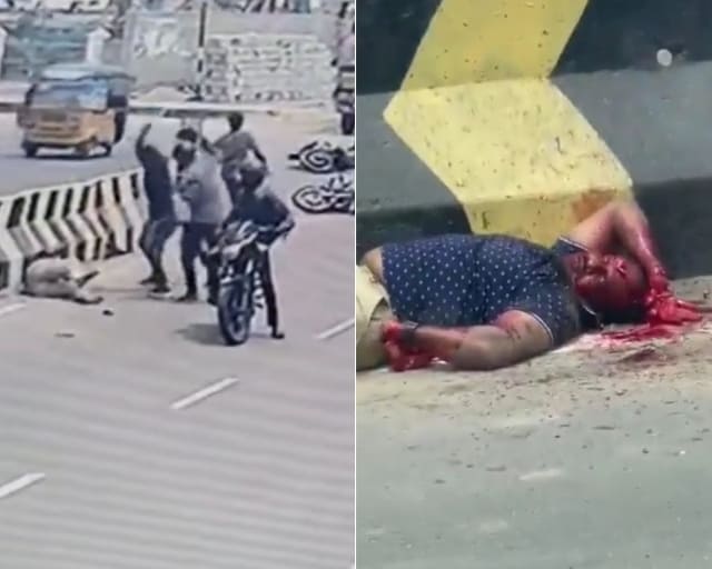 Businessman Chased & Hacked To Death (Action & Aftermath) 