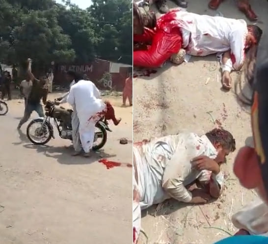 Attempted Motorcycle Robbery Turns Into Mob Justice