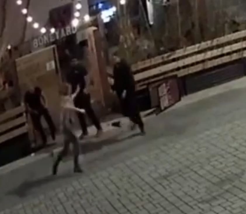 Unruly Bar Patron Put To Sleep By Bouncer