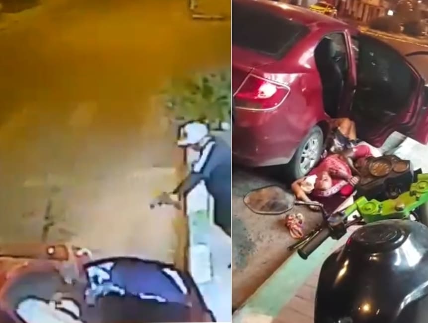 Car Full Surprised With Hail Of Bullets