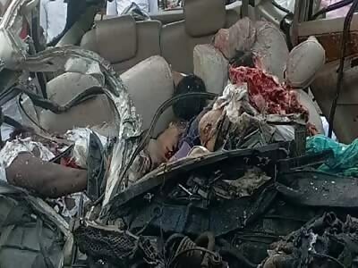 Ten Killed In Head On Collision With Bus (With Aftermath)