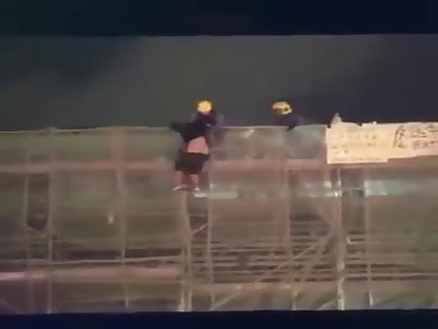 Hong Kong Bungee Jump of Civil Human Rights Front Member